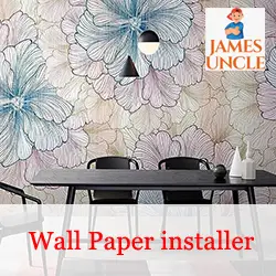 Wall Paper installer Mr. Bapi Das in Balurghat